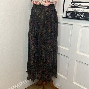 Mes Demoiselles Crinkled Georgette Maxi Skirt Size 38/6US